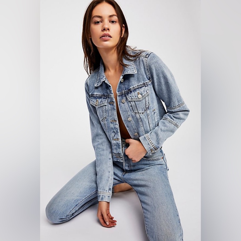 Free People Rumors Denim Jacket XS